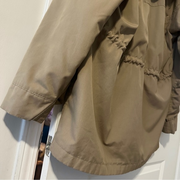 Vintage Pacific Trail Khaki Field Jacket Plaid Lined Hood Men’s Size XL Utility - Picture 14 of 16